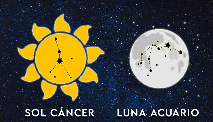 Sol Cáncer y Luna Acuario: una personalidad maleable