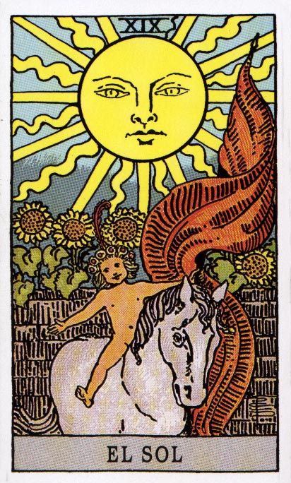 Guía básica de tarot. Los arcanos mayores: El sol