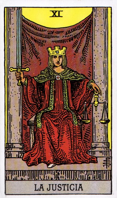 Guía básica de tarot. Los arcanos mayores: La&nbsp;justicia