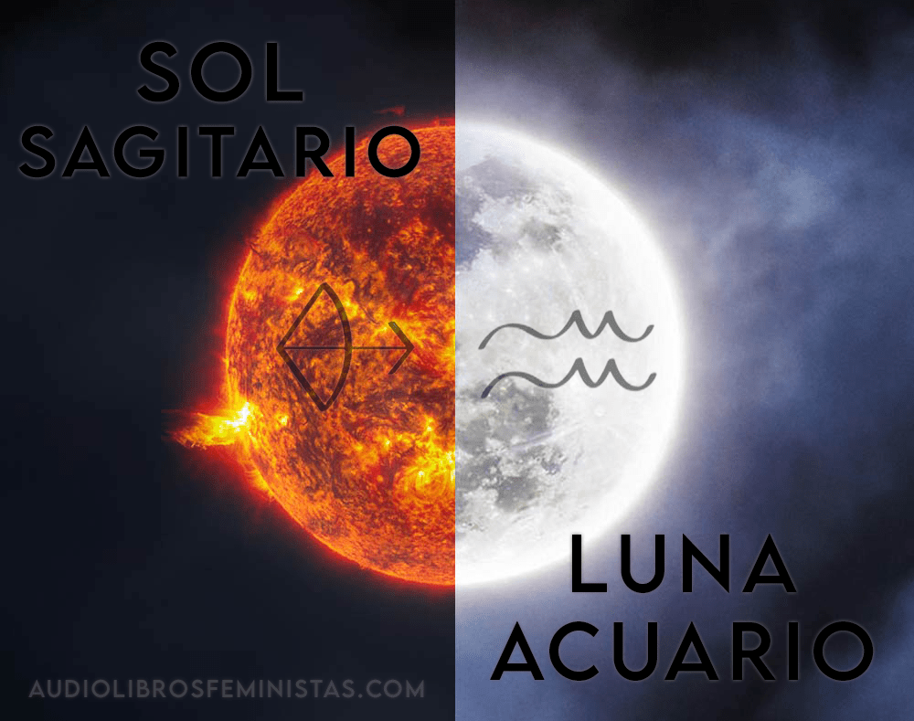Sol Sagitario y Luna&nbsp;Acuario