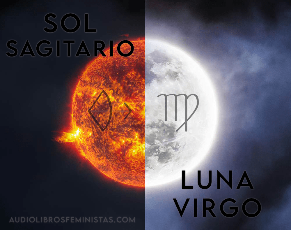 Sol Sagitario y Luna Virgo