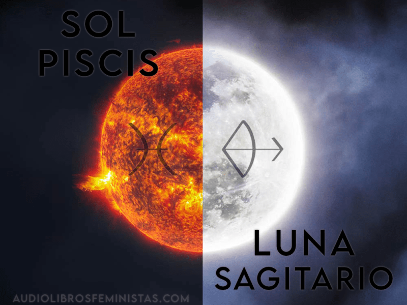 Sol Piscis y Luna&nbsp;Sagitario