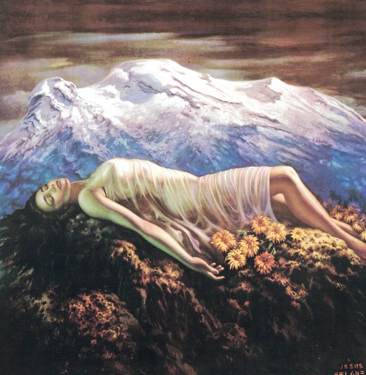 «Bajo la mortaja de nieve duerme la Iztatzihualt en su inercia de muerte» de Nahui&nbsp;Ollín